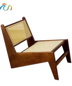 Ghế thư giãn Kangaroo gỗ phối mây phong cách Retro