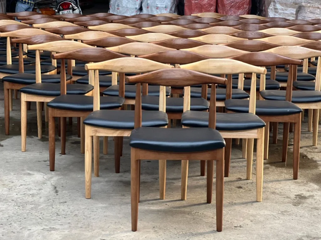 Ghế ăn, ghế cafe Elbow đệm vuông phong cách hiện đại