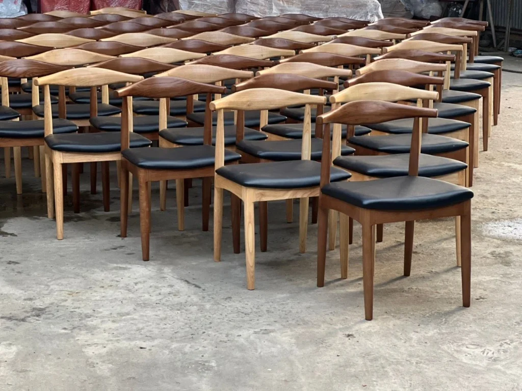 Ghế ăn, ghế cafe Elbow đệm vuông phong cách hiện đại