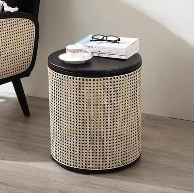 Giỏ, Bàn trà, Đôn gỗ phối mây VGD01