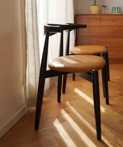 Ghế ăn, ghế cafe Elbow đệm tròn phong cách hiện đại