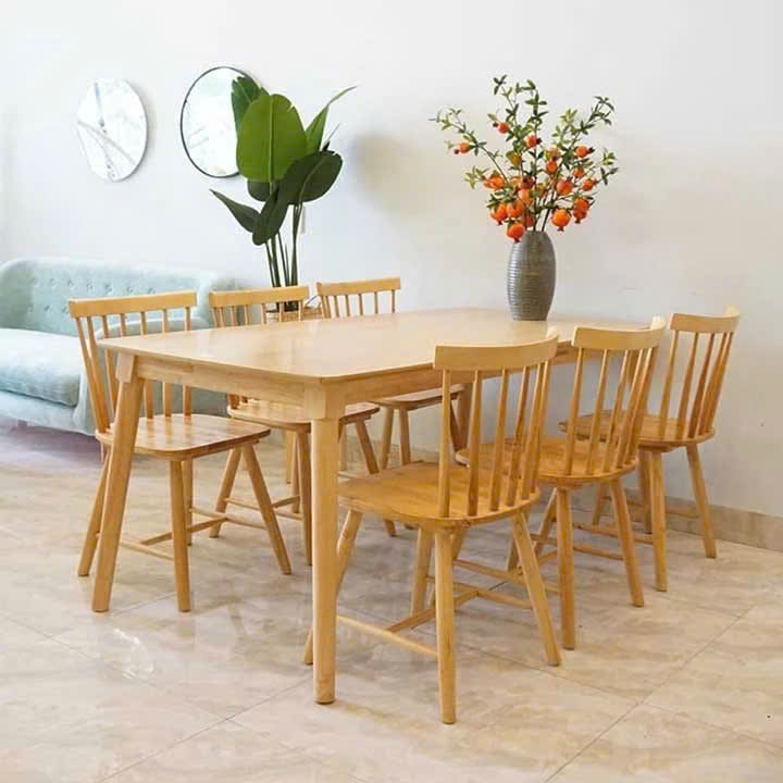 Ghế ăn, ghế cafe Pinnstol 7 nan phong cách hiện đại, Bắc Âu