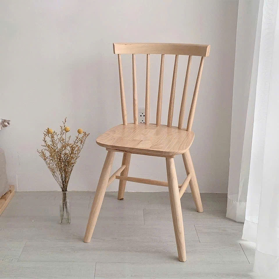 Ghế ăn, ghế cafe Pinnstol 7 nan phong cách hiện đại, Bắc Âu