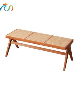 Ghế băng, ghế ăn, ghế cafe VGB01 gỗ phối mây