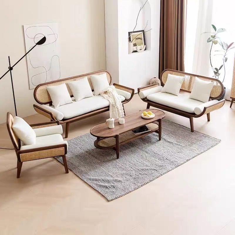 Ghế mây phối gỗ VS31 Moonlight