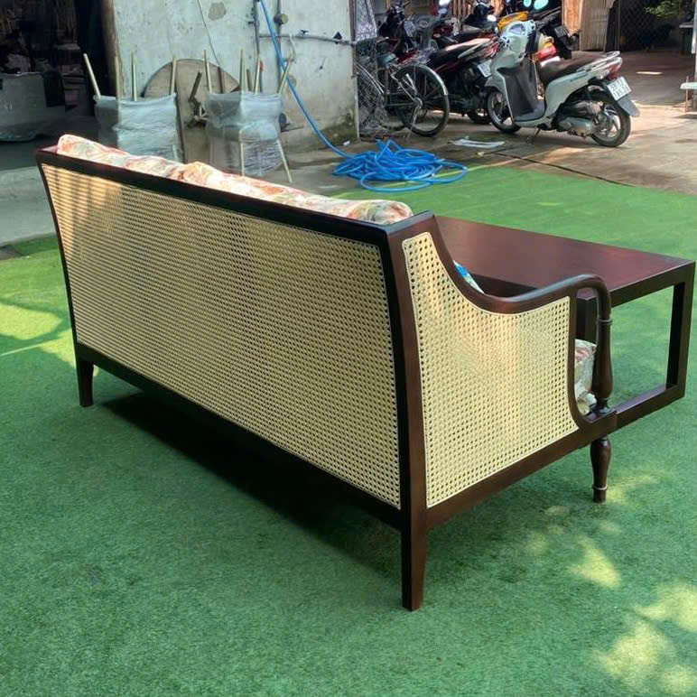 Ghế Sofa gỗ phối mây VS40 Club