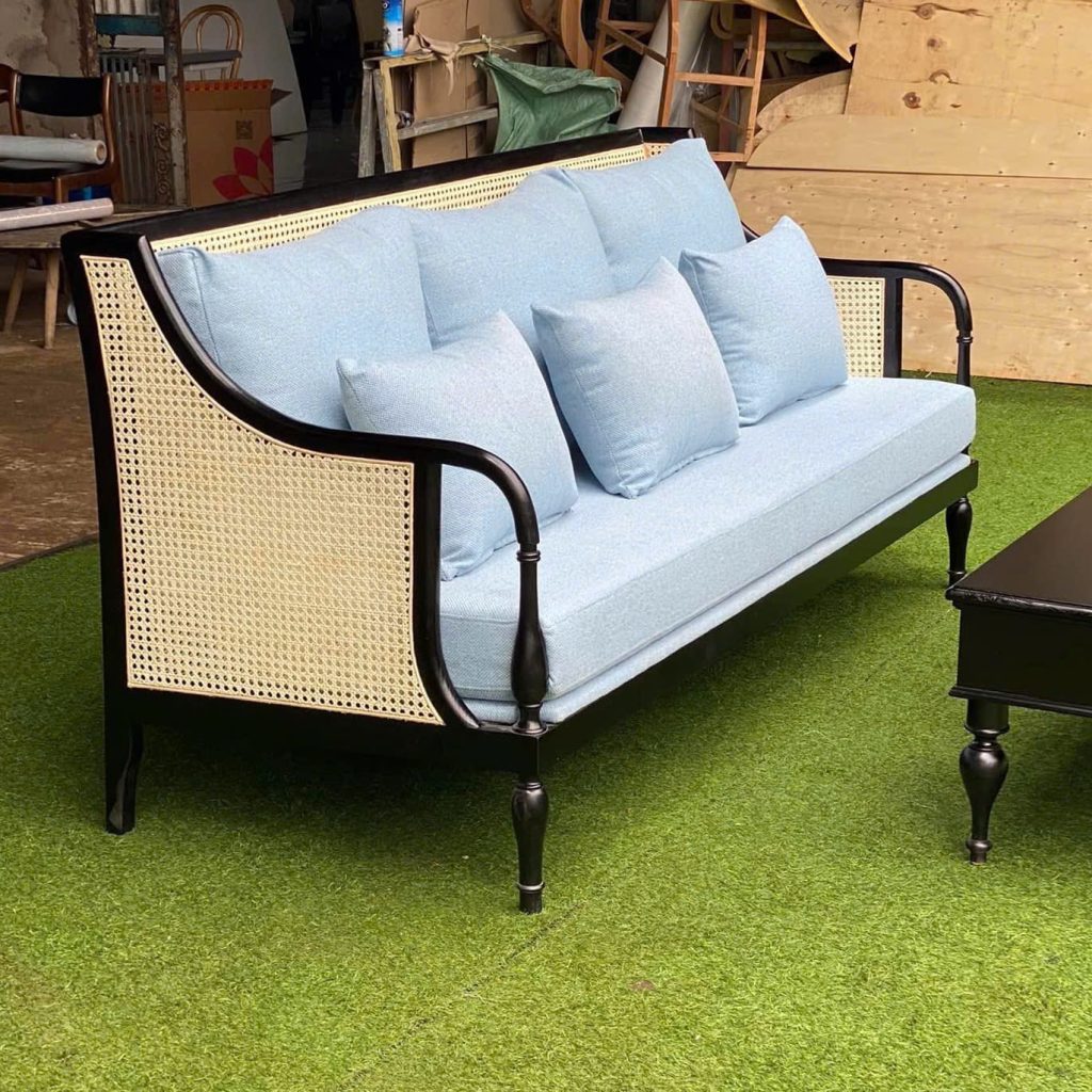 Ghế Sofa gỗ phối mây VS40 Club