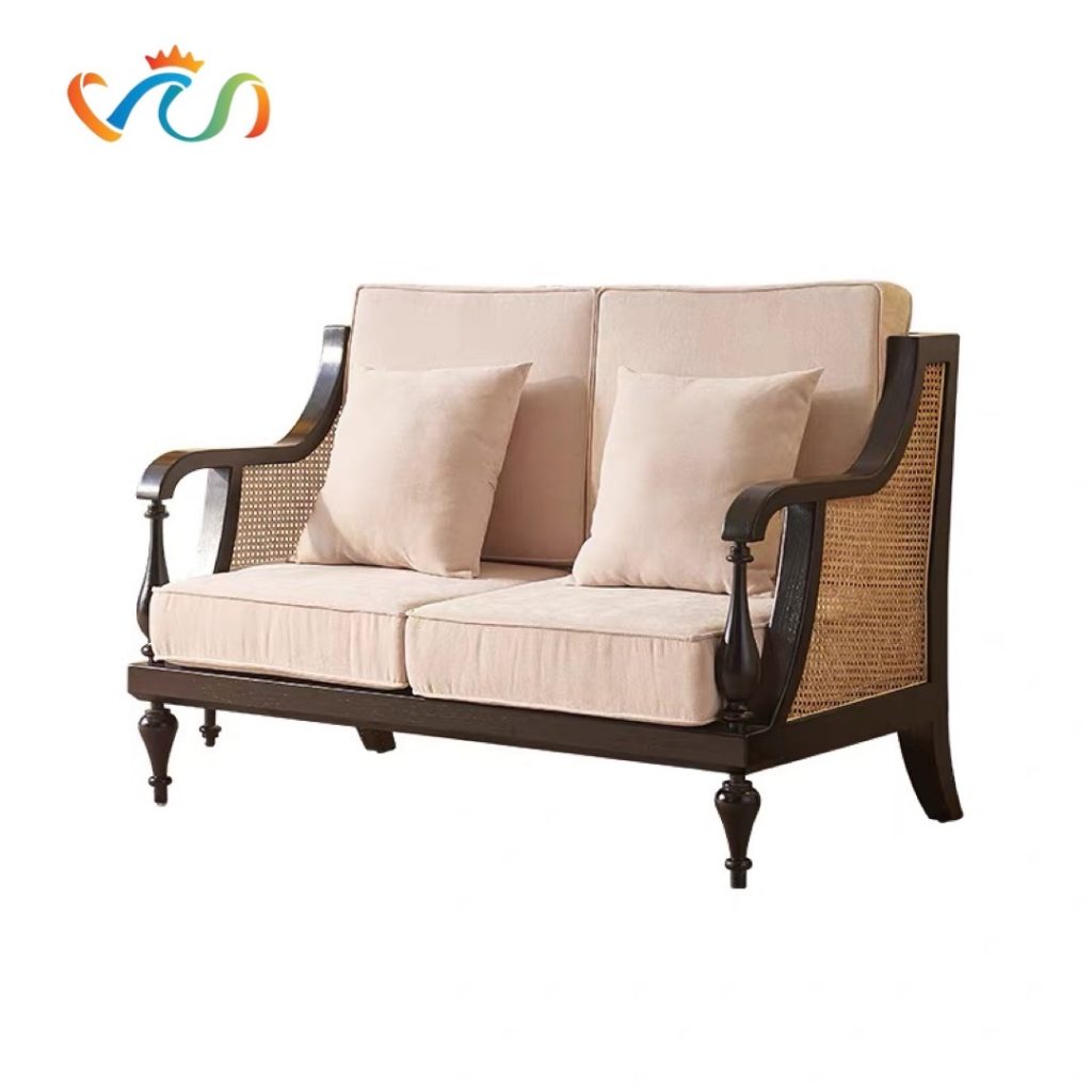 Ghế Sofa gỗ phối mây VS40 Club