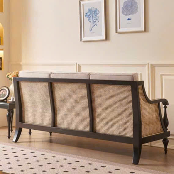 Ghế Sofa gỗ phối mây VS40 Club