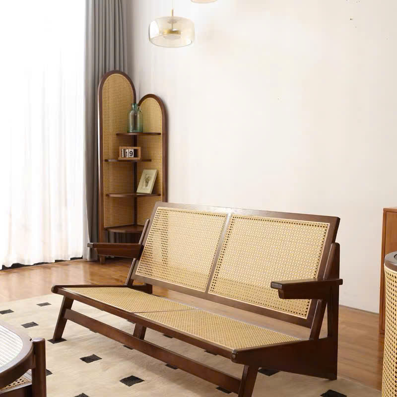 Sofa gỗ phối mây VS45 Seater