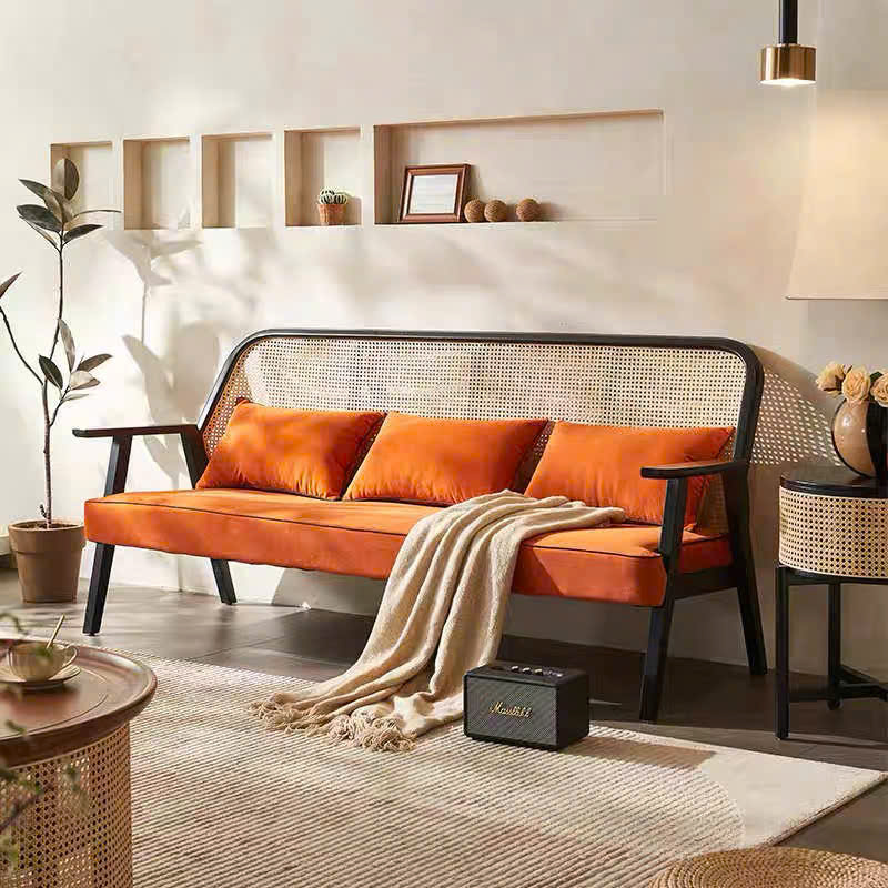 Sofa gỗ phối mây VS46 Oskar