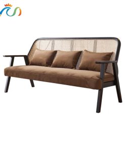 Sofa gỗ phối mây VS46 Oskar