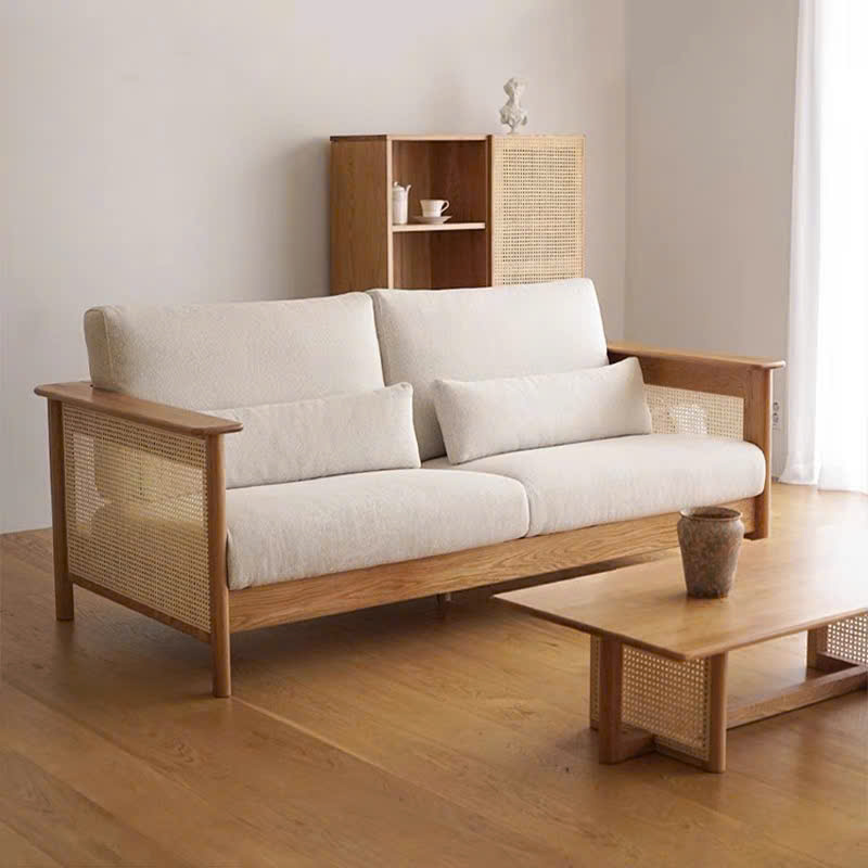 Sofa gỗ phối mây VS47 Sky