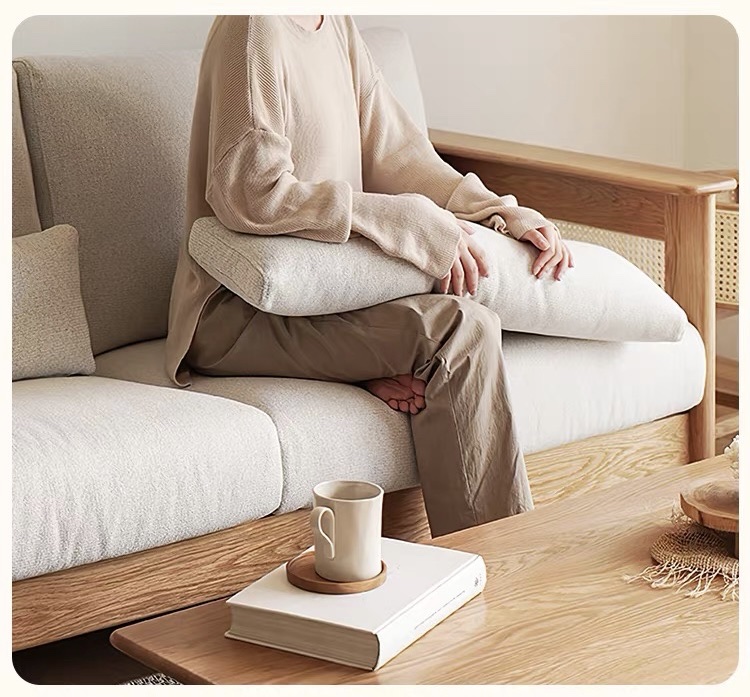 Sofa gỗ phối mây VS47 Sky