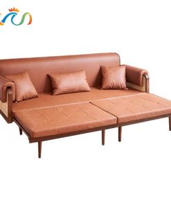 Ghế Sofa Bed, Sofa Giường Gỗ phối Mây VSG05