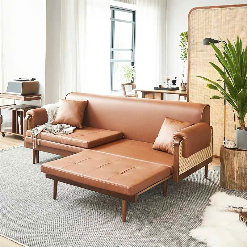 Ghế Sofa Bed, Sofa Giường Gỗ phối Mây VSG05