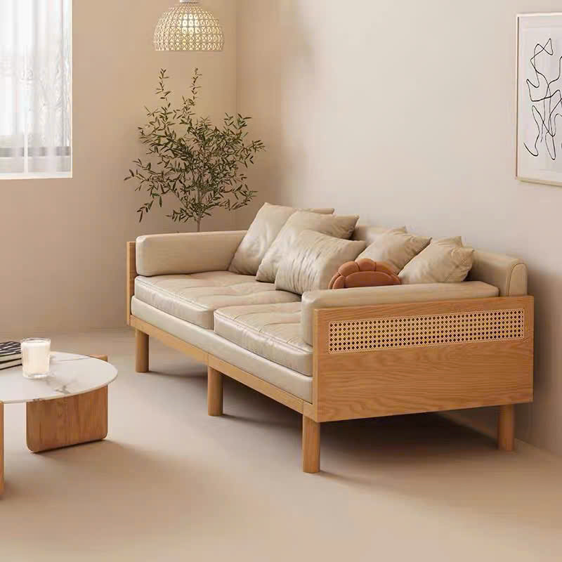 Ghế Sofa Bed, Sofa Giường Gỗ phối Mây VSG02