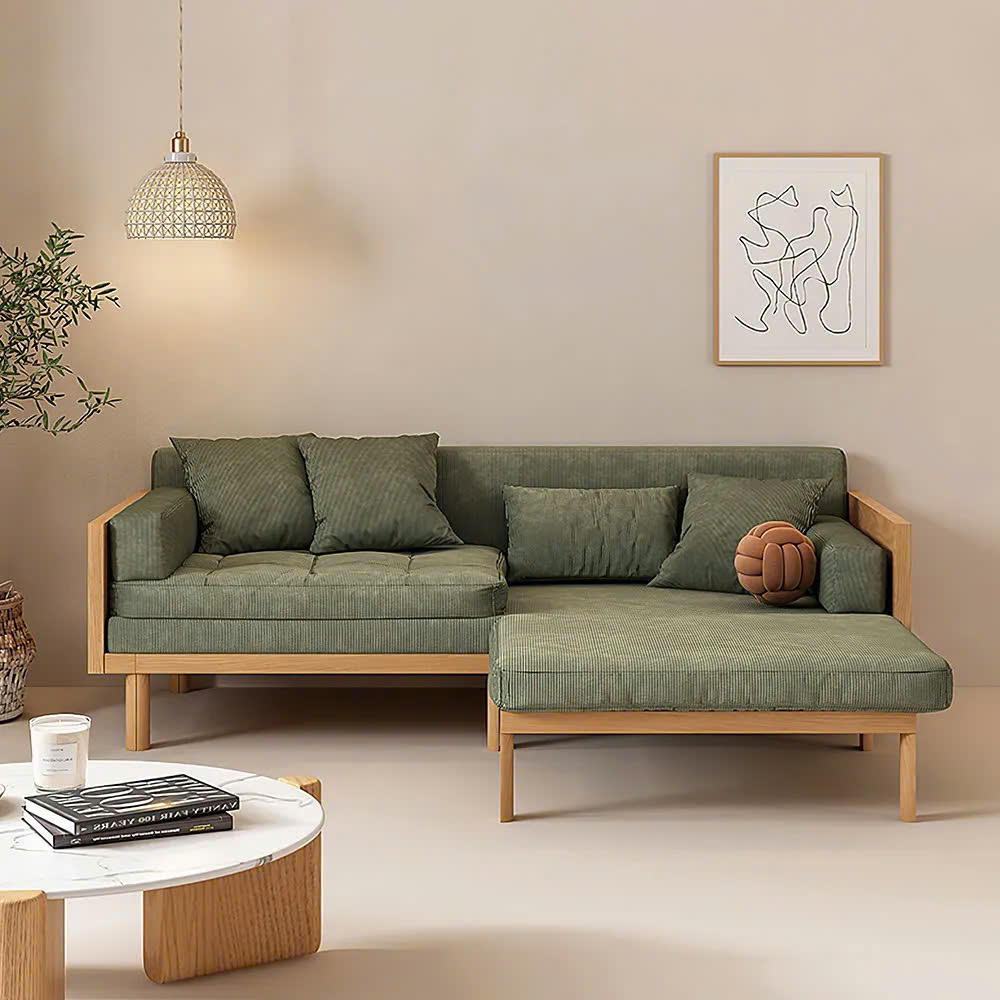 Ghế Sofa Bed, Sofa Giường Gỗ phối Mây VSG02
