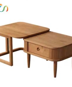 Bàn trà gỗ tự nhiên mặt vuông VBT15