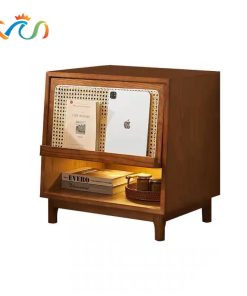 Bàn trà, Tủ tab mini gỗ phối mây VGD12