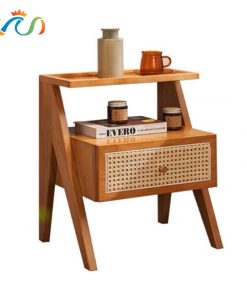 Bàn trà, Tủ tab mini gỗ phối mây VGD14