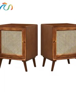 Bàn trà, Tủ tab mini gỗ phối mây VGD16