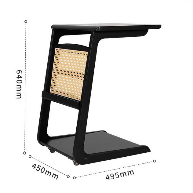 Bàn trà, Tủ tab mini gỗ phối mây VGD19