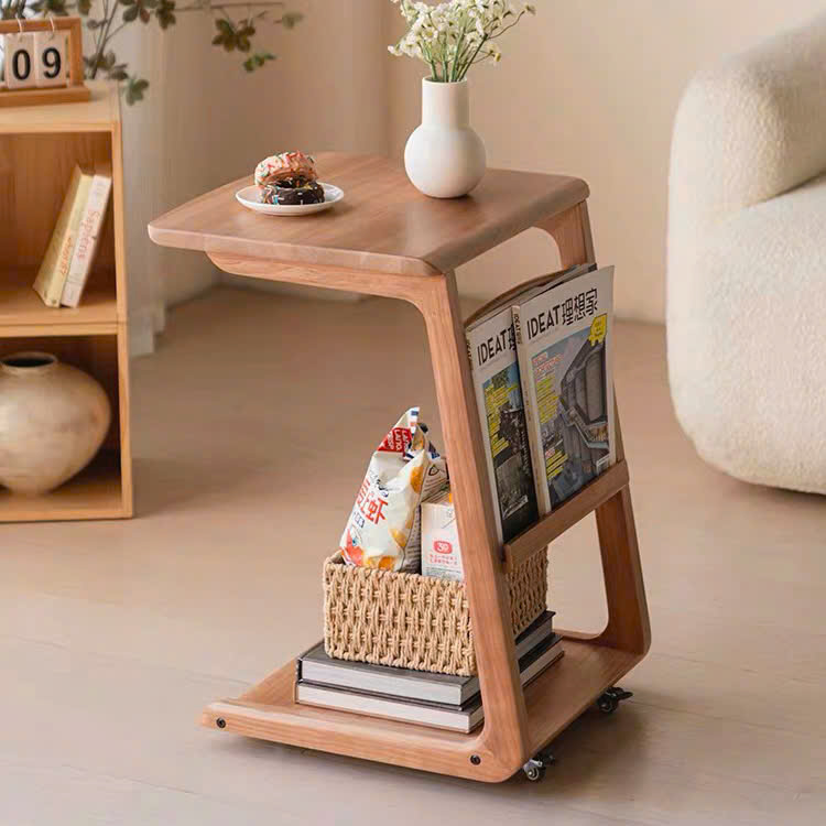 Bàn trà, Tủ tab mini gỗ phối mây VGD19