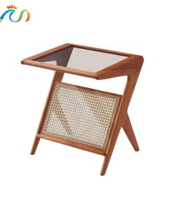 Bàn trà, Tủ tab mini gỗ phối mây VGD17