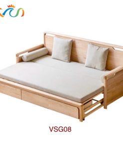 Ghế Sofa Bed, Sofa Giường Gỗ VSG08