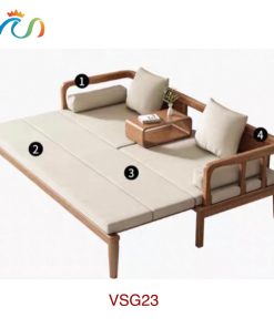 Ghế Sofa Bed, Sofa Giường Gỗ VSG23