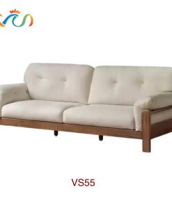 Ghế sofa gỗ đệm nỉ VSGO55
