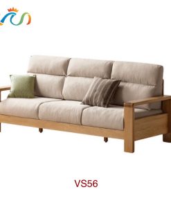 Ghế sofa gỗ đệm nỉ VSGO56