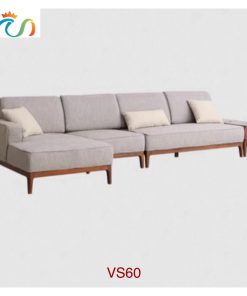 Ghế sofa góc gỗ đệm nỉ VSGO60
