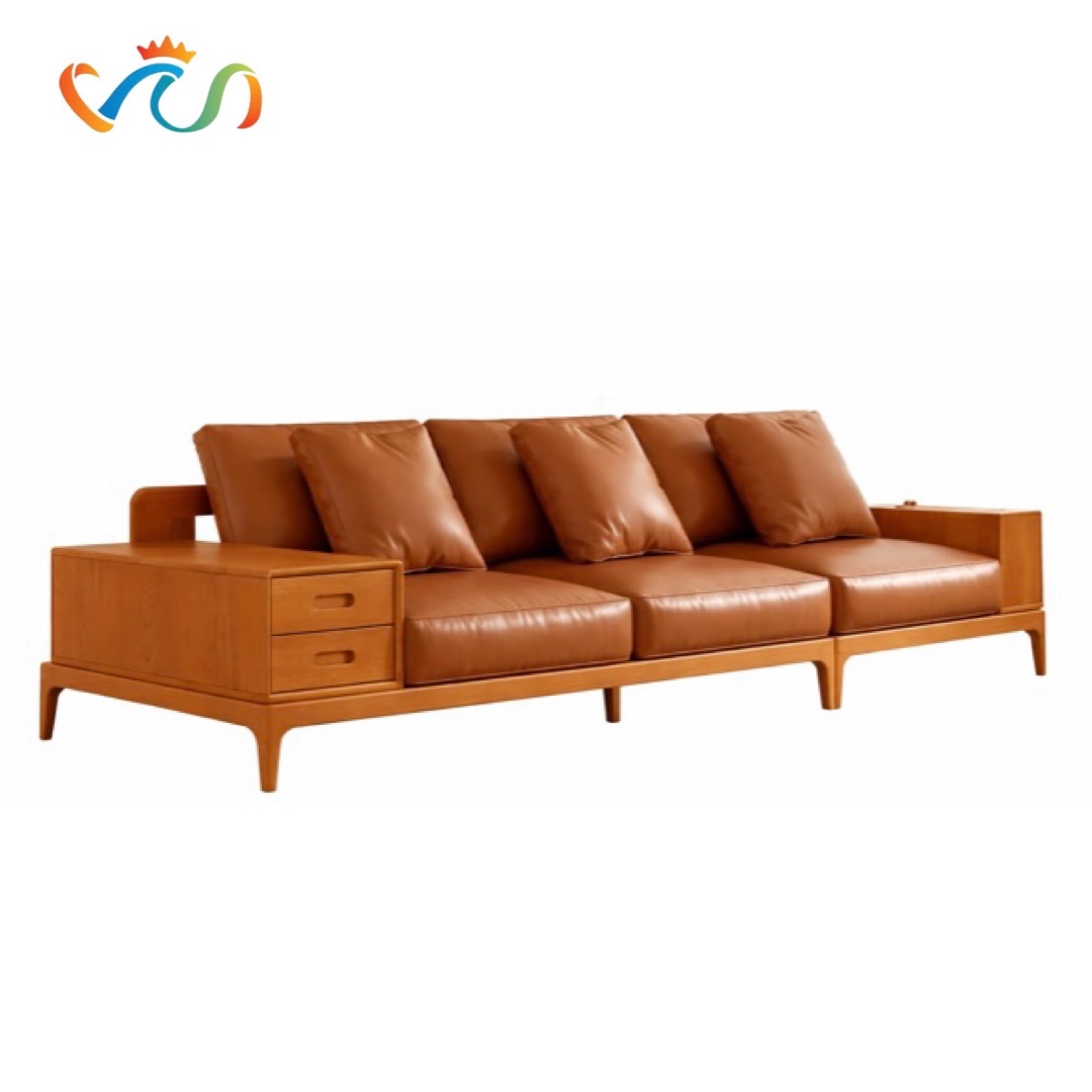 Ghế sofa gỗ đệm nỉ VUADECOR VS70