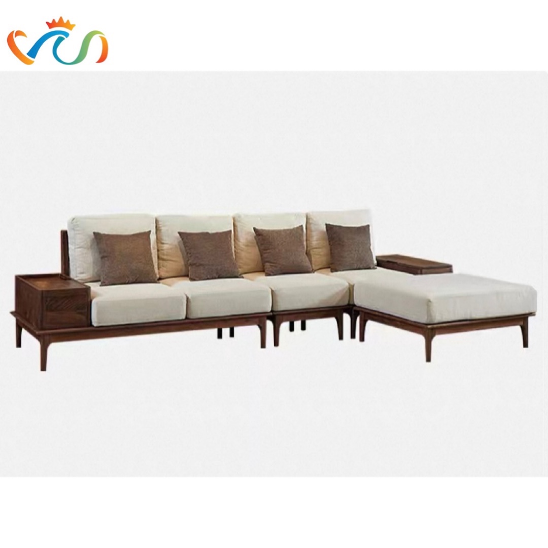 Ghế sofa gỗ đệm nỉ VUADECOR VS71
