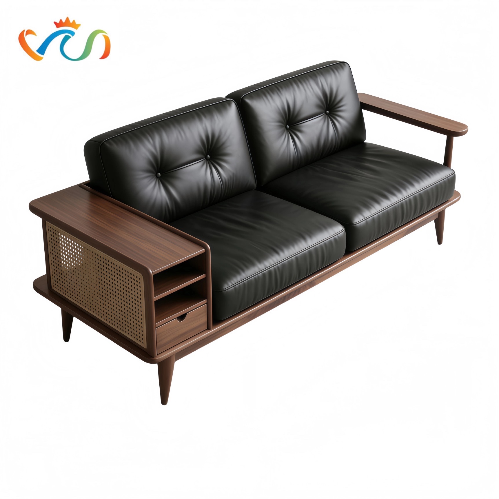 Ghế sofa gỗ đệm nỉ, da VUADECOR VS74