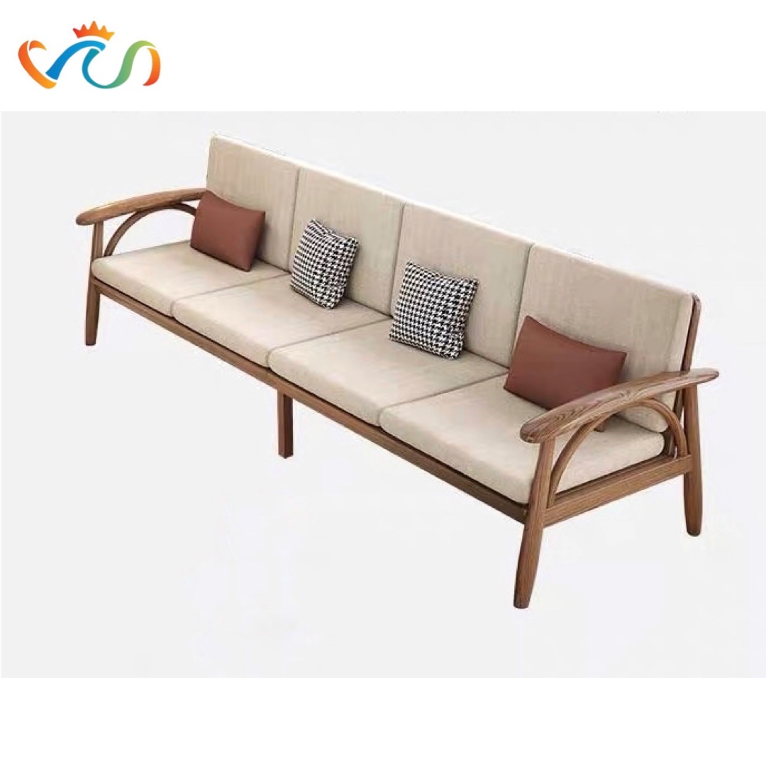 Ghế sofa gỗ đệm nỉ, da VUADECOR VS81