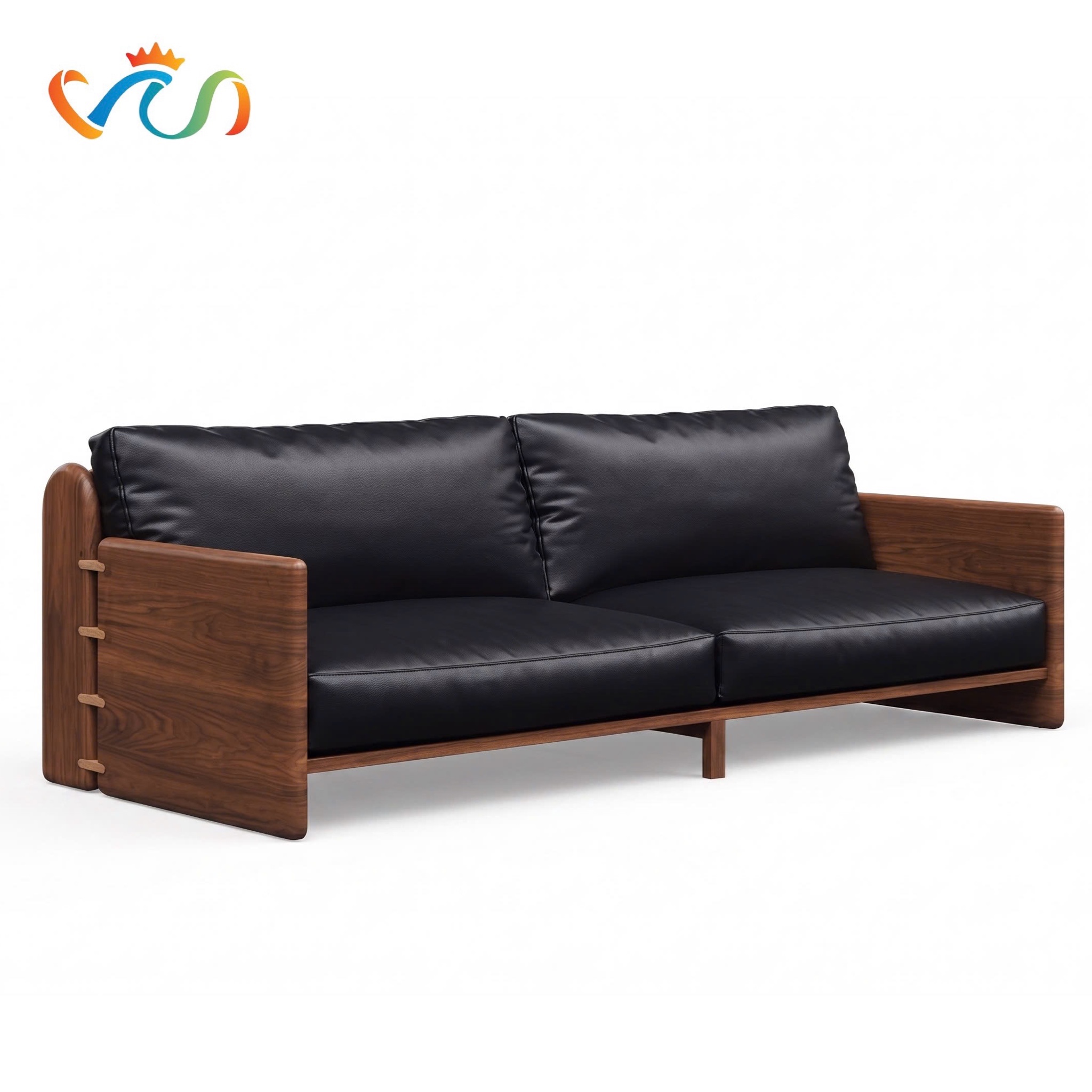 Ghế sofa gỗ tự nhiên đệm nỉ, da VUADECOR VS120