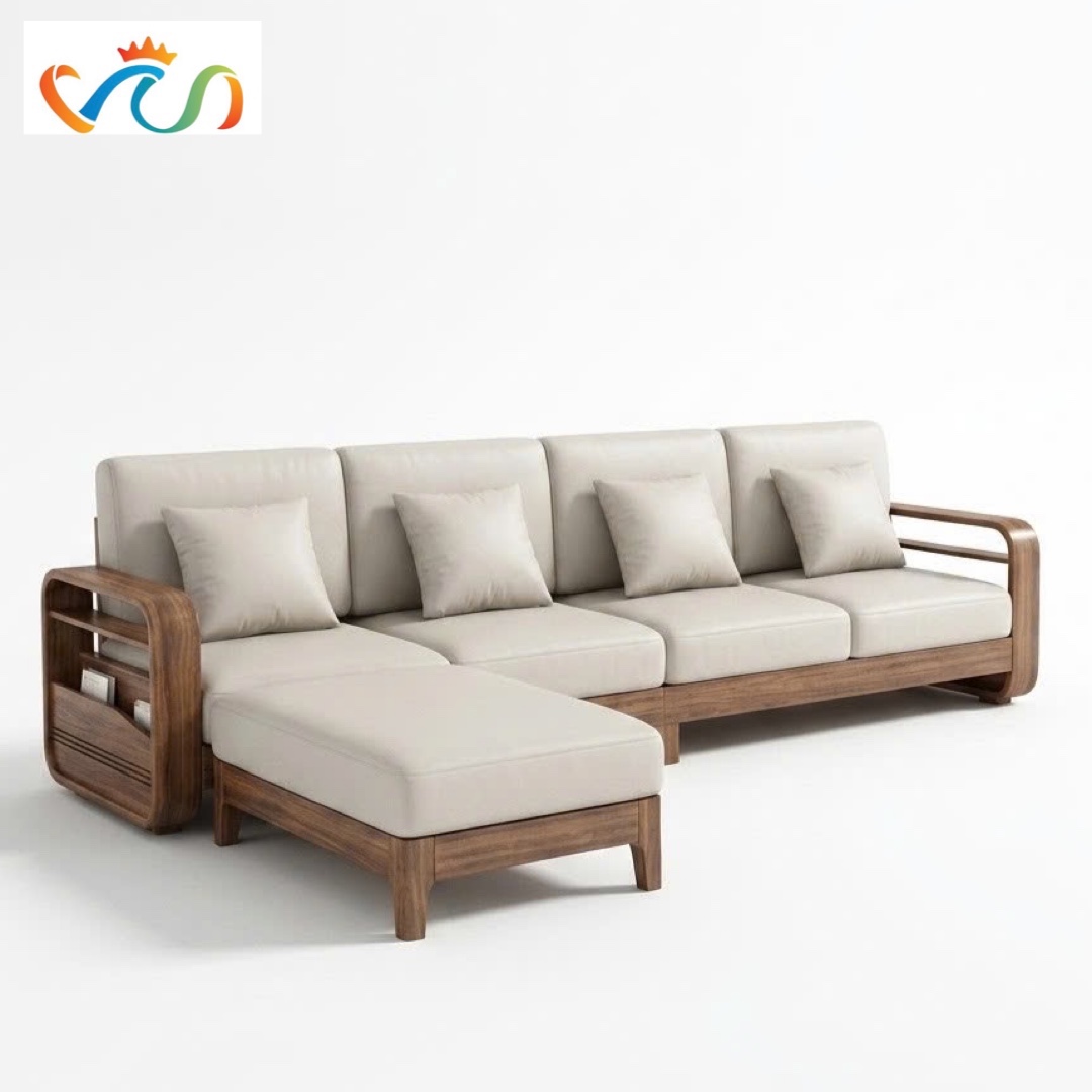 Bộ Ghế sofa gỗ tự nhiên VUADECOR VS141