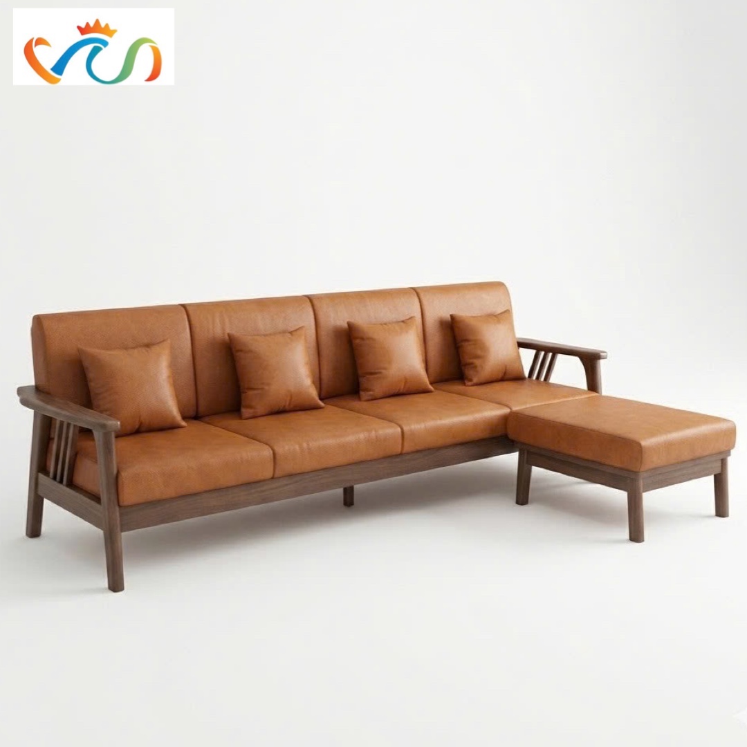 Bộ Ghế sofa gỗ tự nhiên VUADECOR VS142