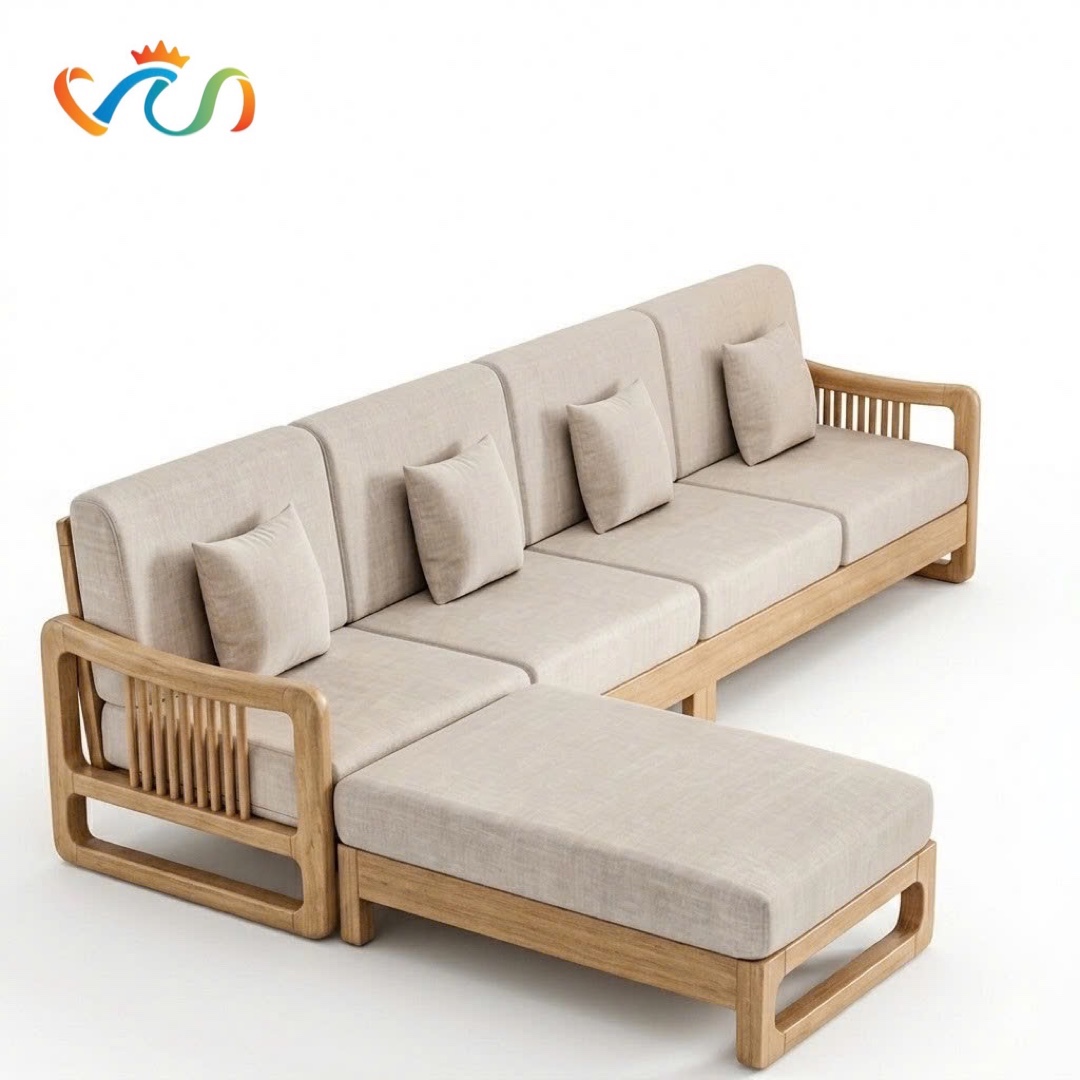Bộ Ghế sofa gỗ tự nhiên VUADECOR VS143