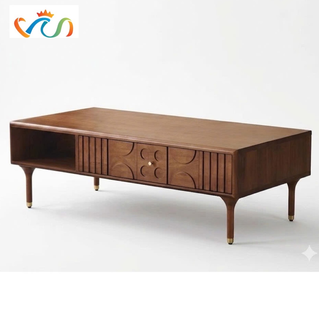 Bàn Trà - Bàn Sofa Gỗ Tự Nhiên VBT29 Phong Cách MID-CENTURY MODERN TINH TẾ
