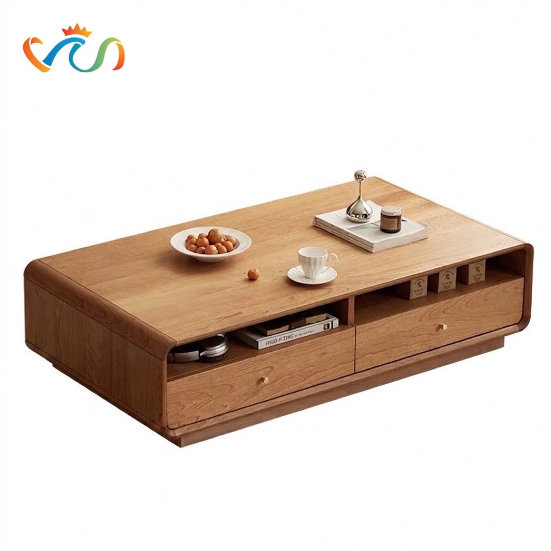 Bàn Trà - Bàn Sofa Gỗ Tự Nhiên VBT31 Phong Cách MID-CENTURY MODERN TINH TẾ