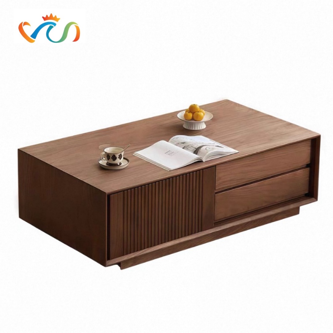 Bàn Trà - Bàn Sofa Gỗ Tự Nhiên VBT32 Phong Cách JAPANDI TINH TẾ