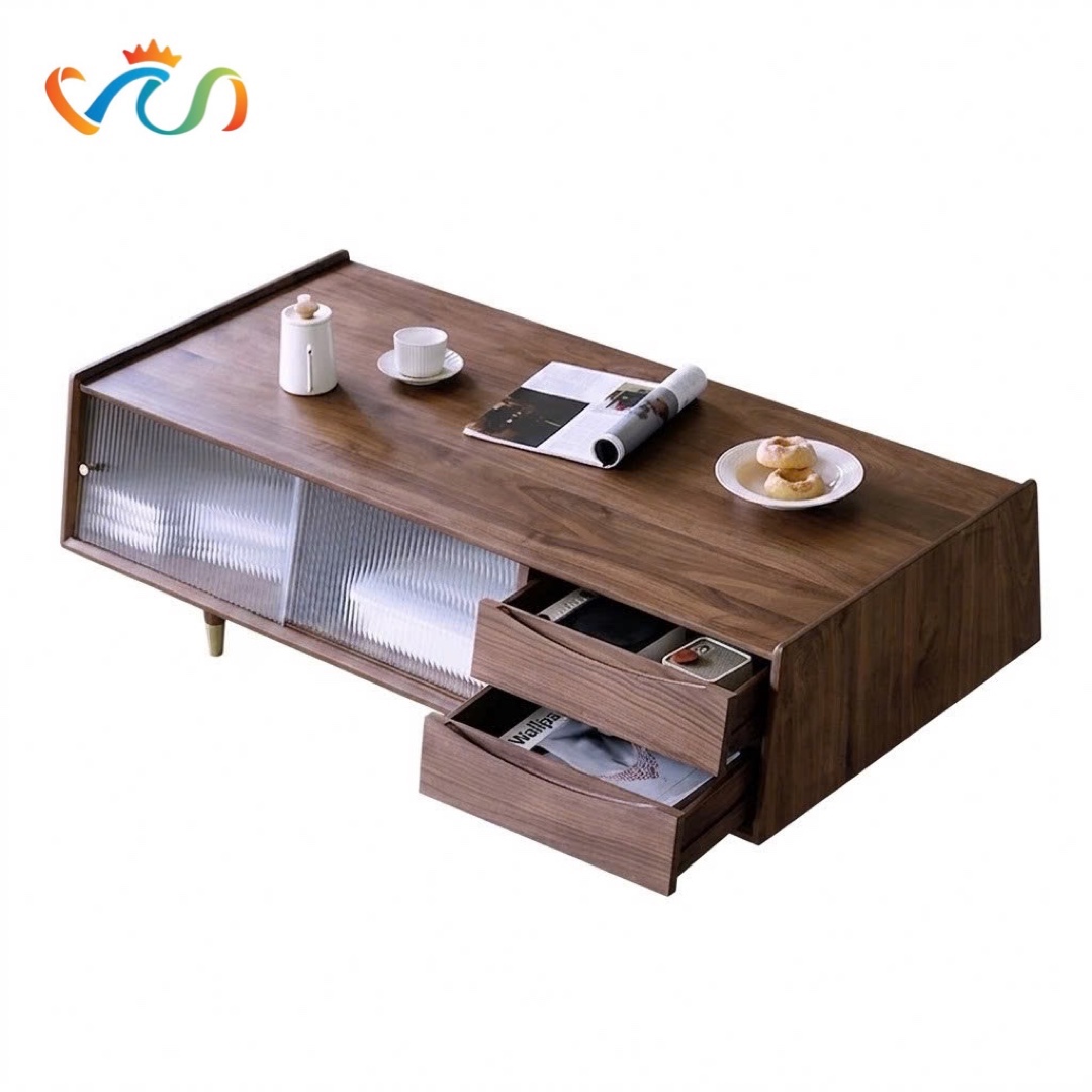 Bàn Trà Gỗ Tự Nhiên VBT43 Phong Cách Japandi