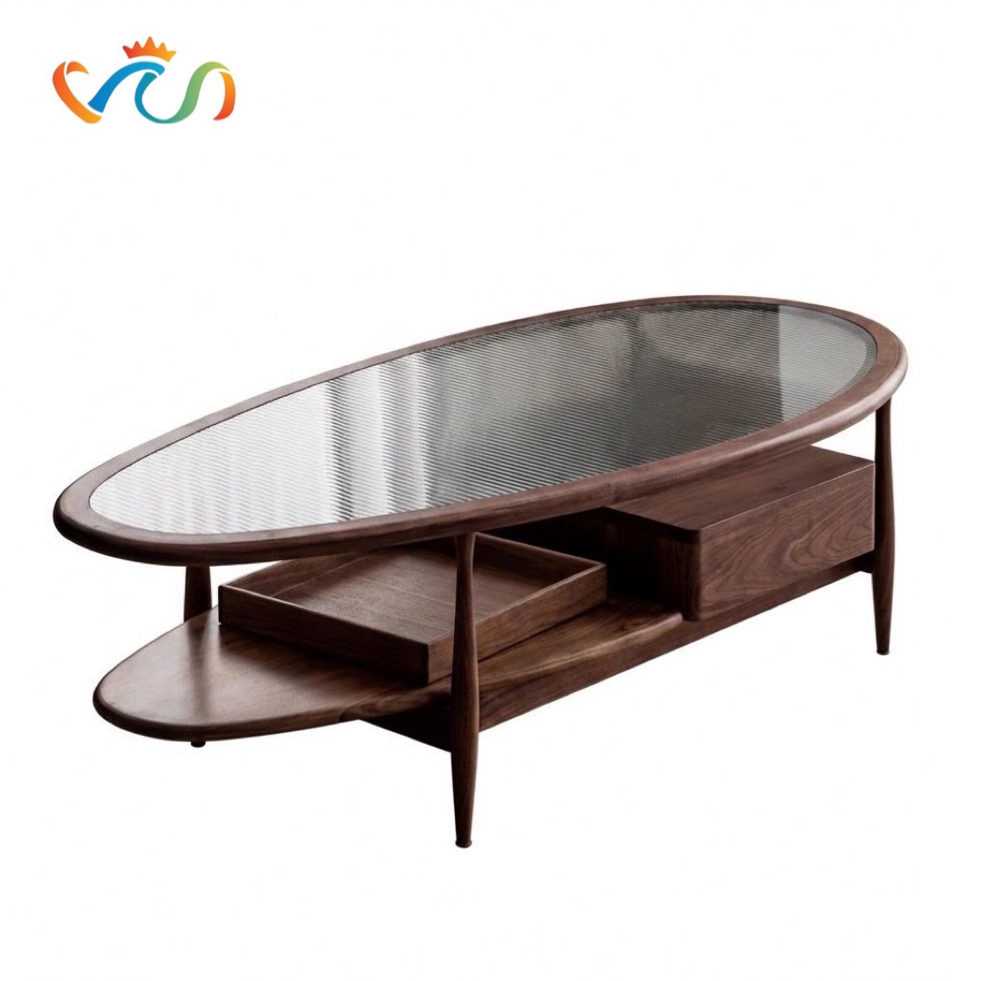 Bàn Trà Gỗ Tự Nhiên VBT44 Phong Cách MID-CENTURY MODERN TINH TẾ