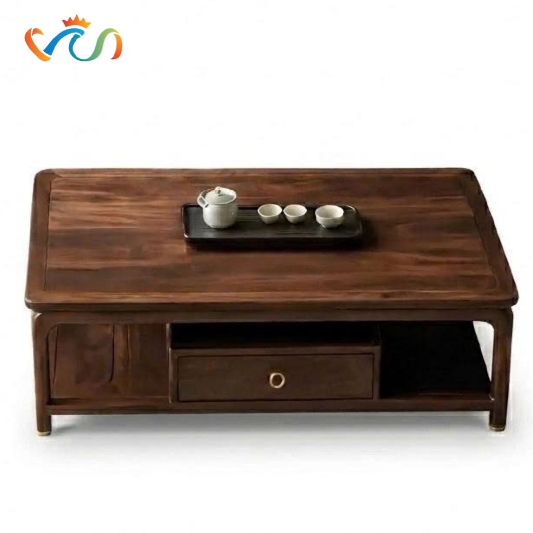 Bàn Trà Gỗ Tự Nhiên VBT62 Phong Cách JAPANDI SANG TRỌNG