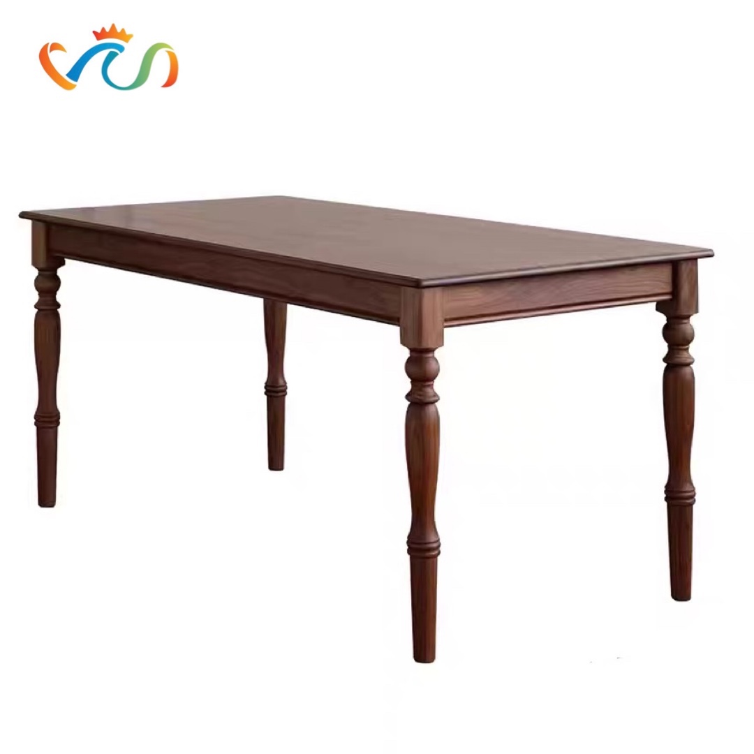 Bàn Ăn Dài Gỗ Tự Nhiên VBA11 phong cách INDOCHINE