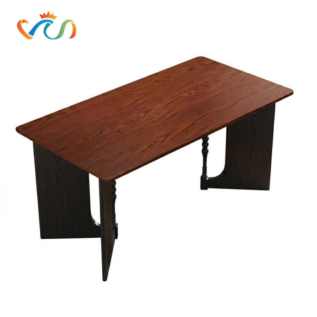 Bàn Ăn Dài Gỗ Tự Nhiên VBA14 phong cách INDOCHINE